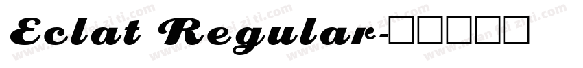 Eclat Regular字体转换